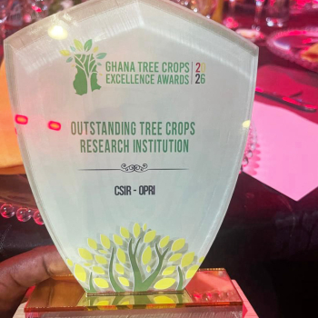 CSIR-OPRI Wins Award for Outstanding Tree Crops Research Institution at the Maiden Ghana Tree Crops Authority Summit Held in Accra